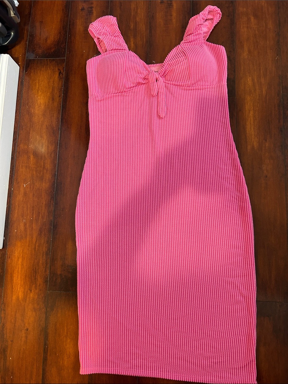 No Boundaries Hot Pink Ribbed Tank